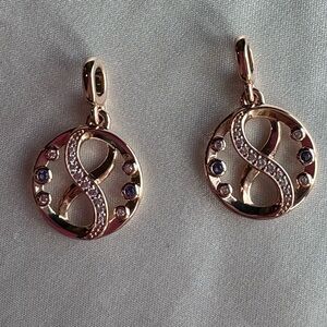 Set of 2 Pandora ME Infinity Symbol Medallion Charm